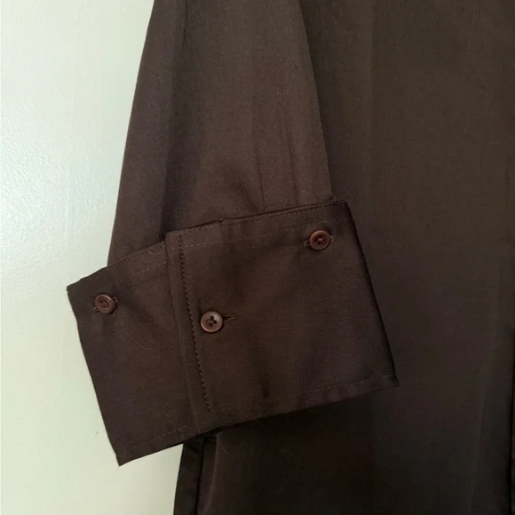 NWT Madewell Brown Button-up Shirtdress - Picture 4 of 6